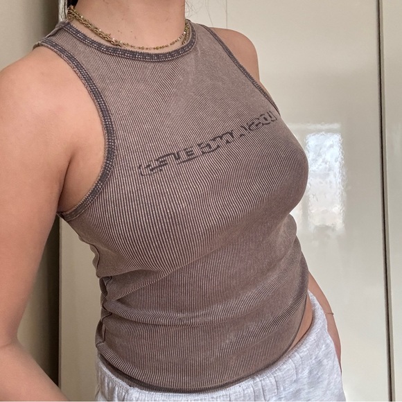 H&M Taupe Ribbed Tank Top - Picture 6 of 8
